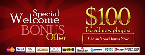  online casino welcome bonus 100